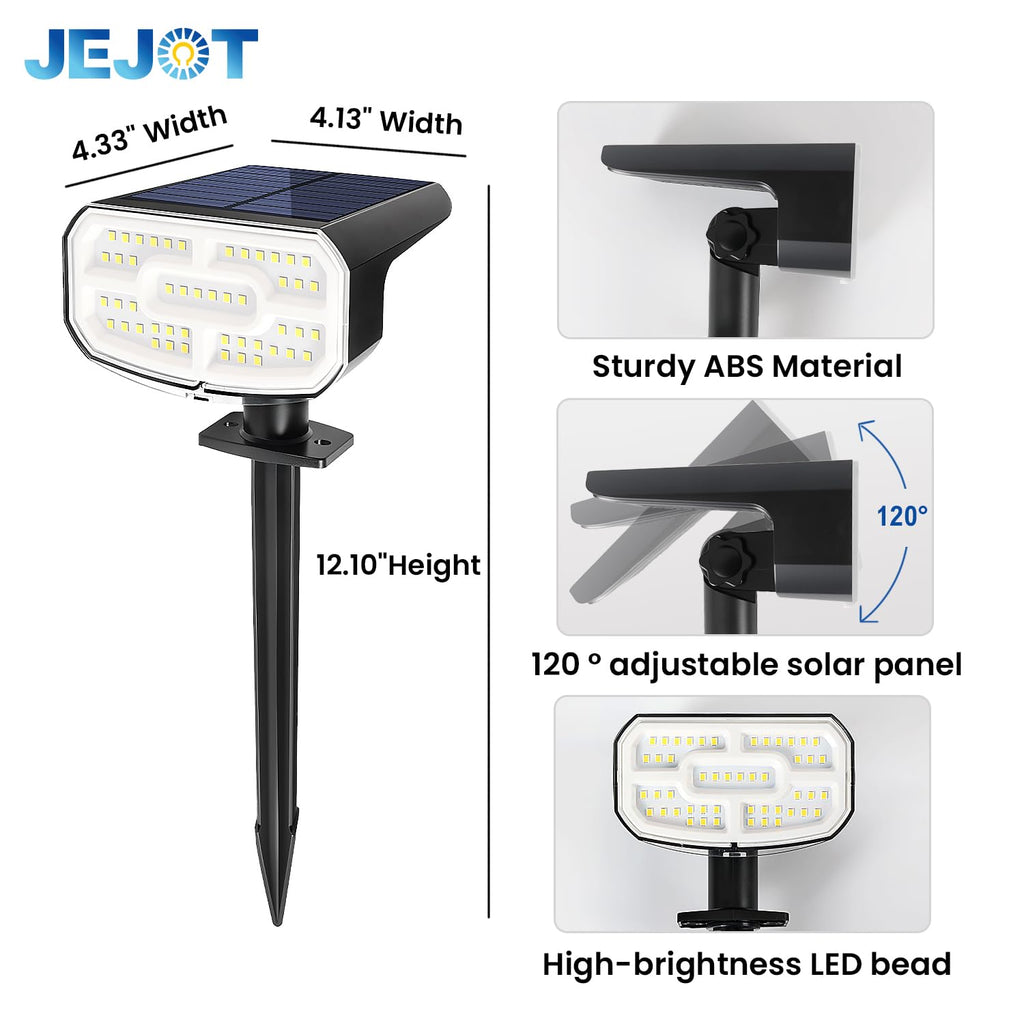 Solar Spot Lights Outdoor Waterproof, Solar Spotlights, 8 Pack