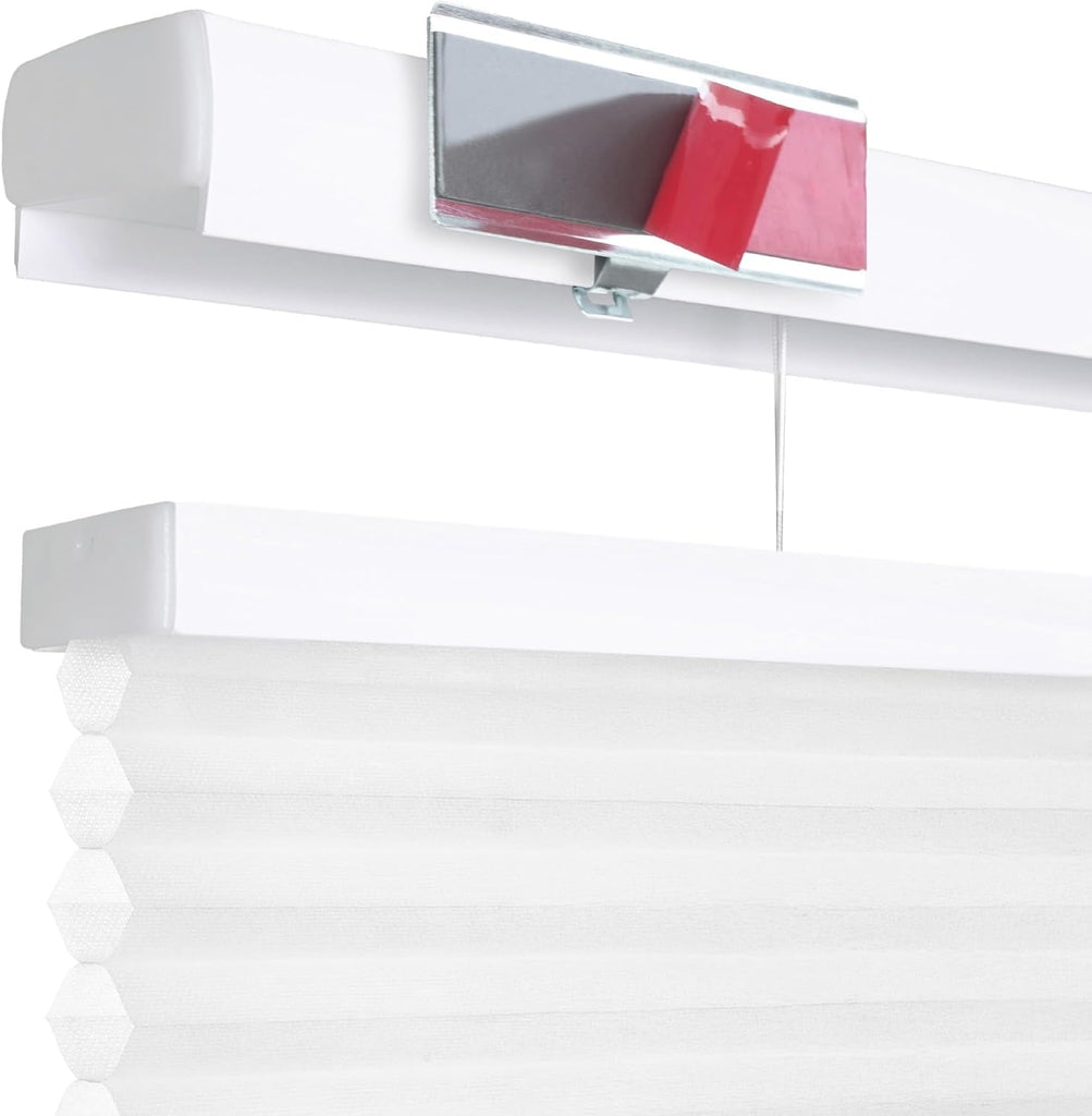 Magnetic Top Down Bottom Up Door Shades, White, 25 x 84 in | - Peelmount Tdbu Shades White