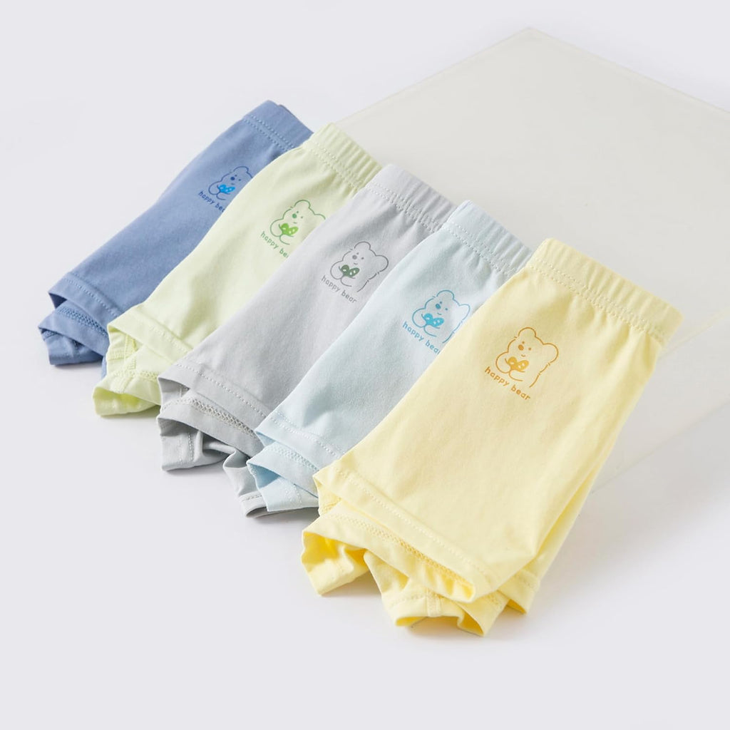 Seamless Tagless Toddler Boxer Briefs for Boys - Cotton Soft Comfortable Kids Underpants, Years (Pack of 5)