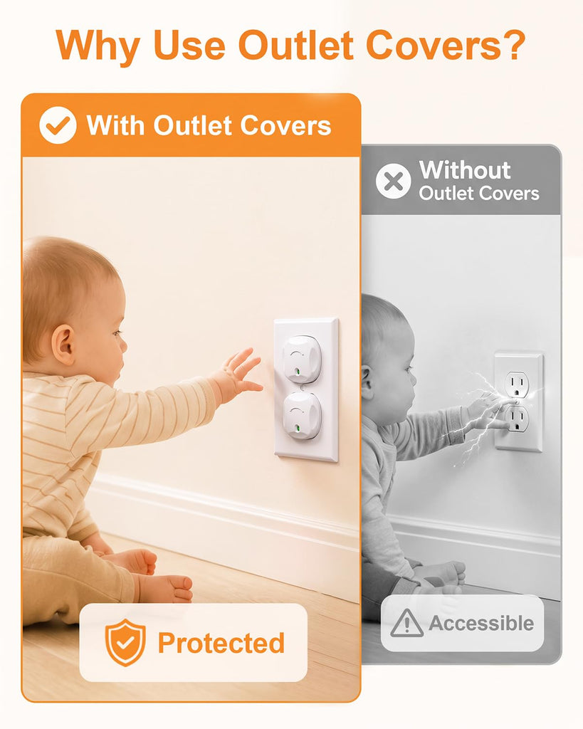 Outlet Covers Baby Proofing, 40 Pack Child Proof Outlet Plug Covers