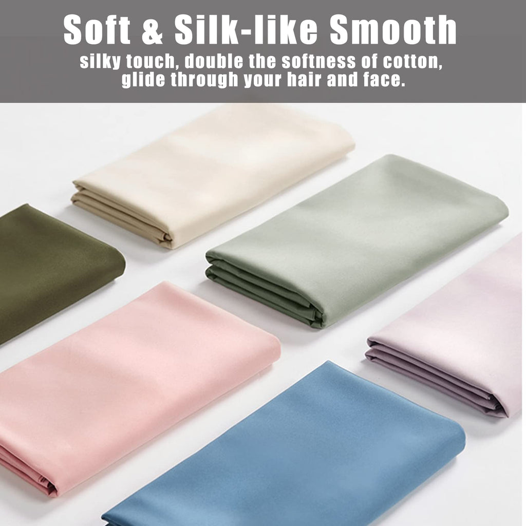 Pink Pillow Cases King Size 2 Pack, Bamboo Rayon Cooling Pillowcases with Envelope Closure, Cool Breathable Pillow