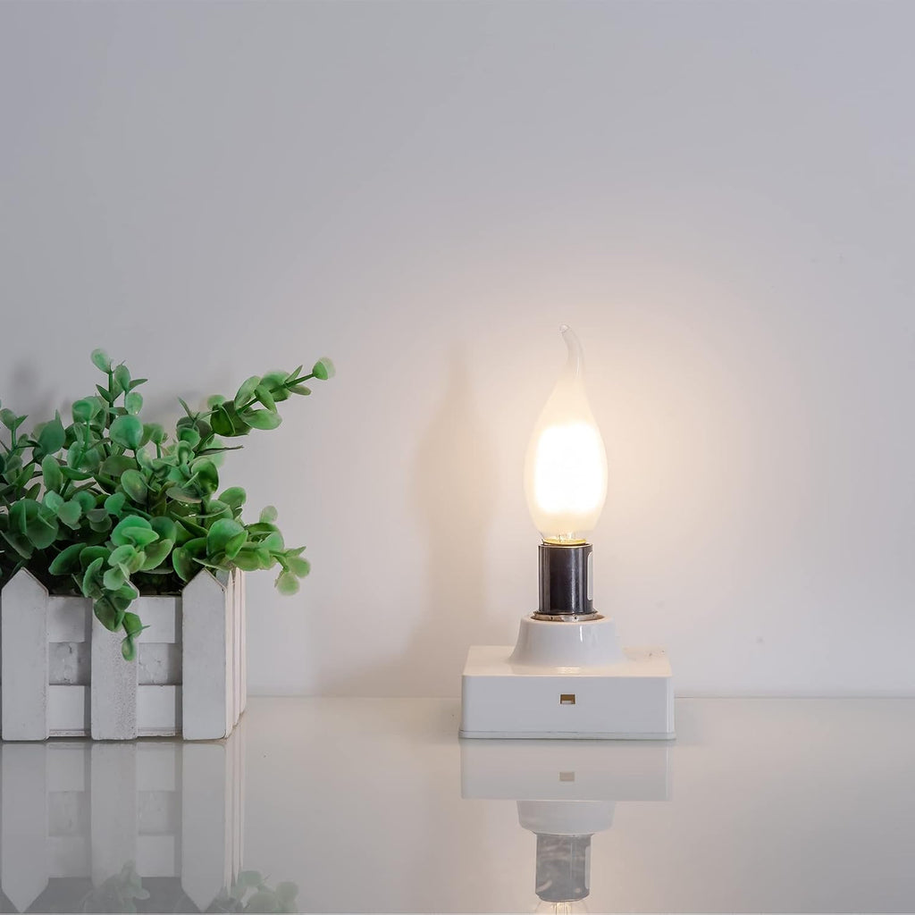 Frosted Candelabra Light Bulb E12 LED Bulb 25Watt Equivalent 4000K