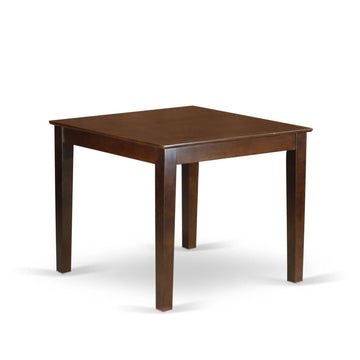 West Furniture OXT-MAH-T Oxford Square Kitchen Dining Table for Small Spaces, 36x36 Inch, Mahogany