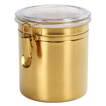 Kitchen Canister 52.5 oz, Stainless Steel Food Jar for Coffee Bean, Tea, Flour, Sugar, Cookie Storage, Coffee Container