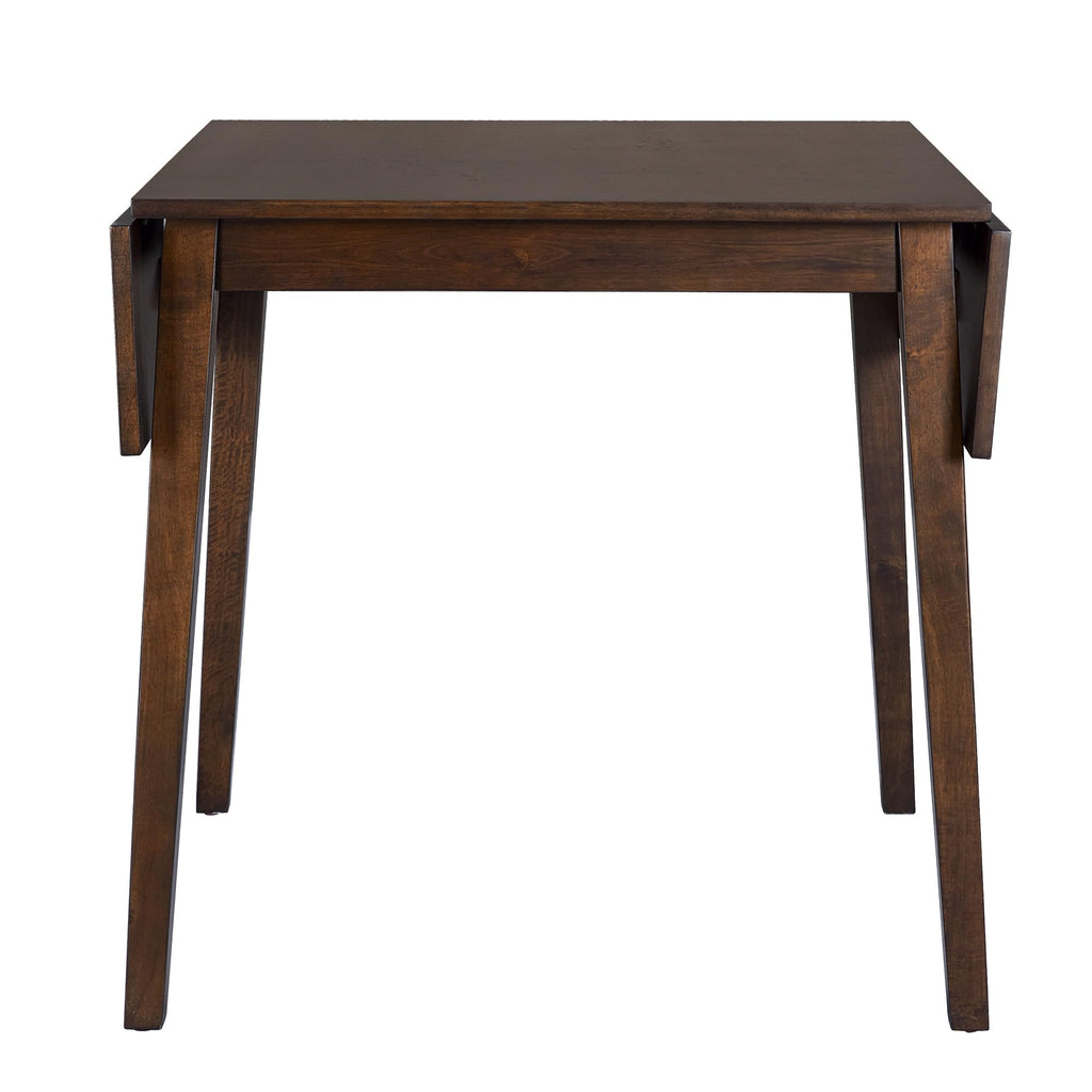 Wooden 29"- 45" Extendable Rectangular Dining Table with Drop Leaf, Space Saving, Easy Assemble Brown