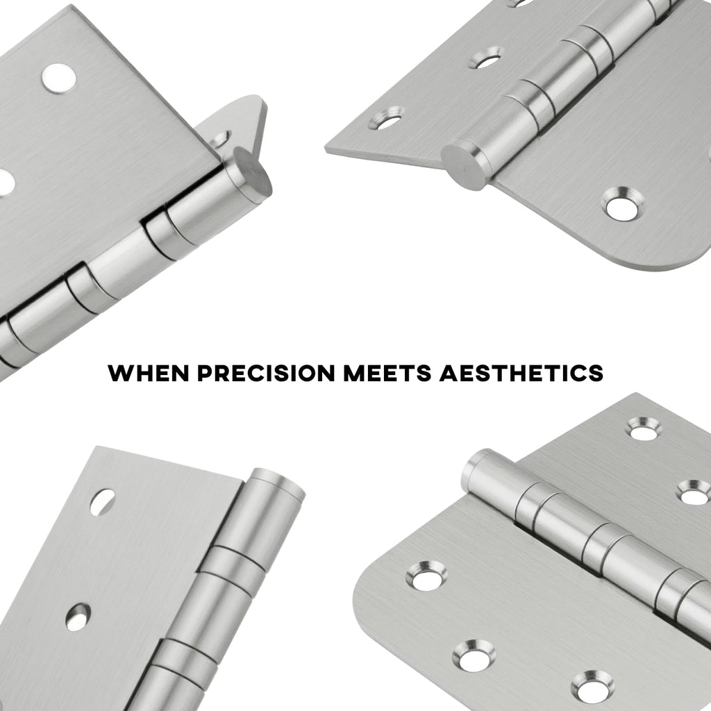 Door Hinges Brushed Nickle 6 Pack 4 inch Ball Bearing Door Hinge