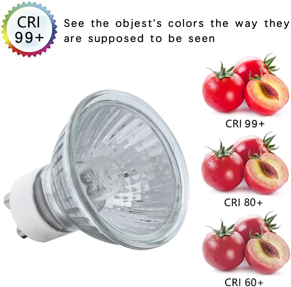 GU10 Halogen Light Bulbs 50W 120V MR16 Dimmable for Candle Warmer Light Bulbs, Wax melt Bulbs Warm White(Pack of 6)
