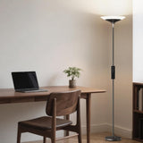 Torchiere Floor Lamp - 72" Tall LED Standing Lamp with Remote/Button Control, 1800Lm, 3000-6500K