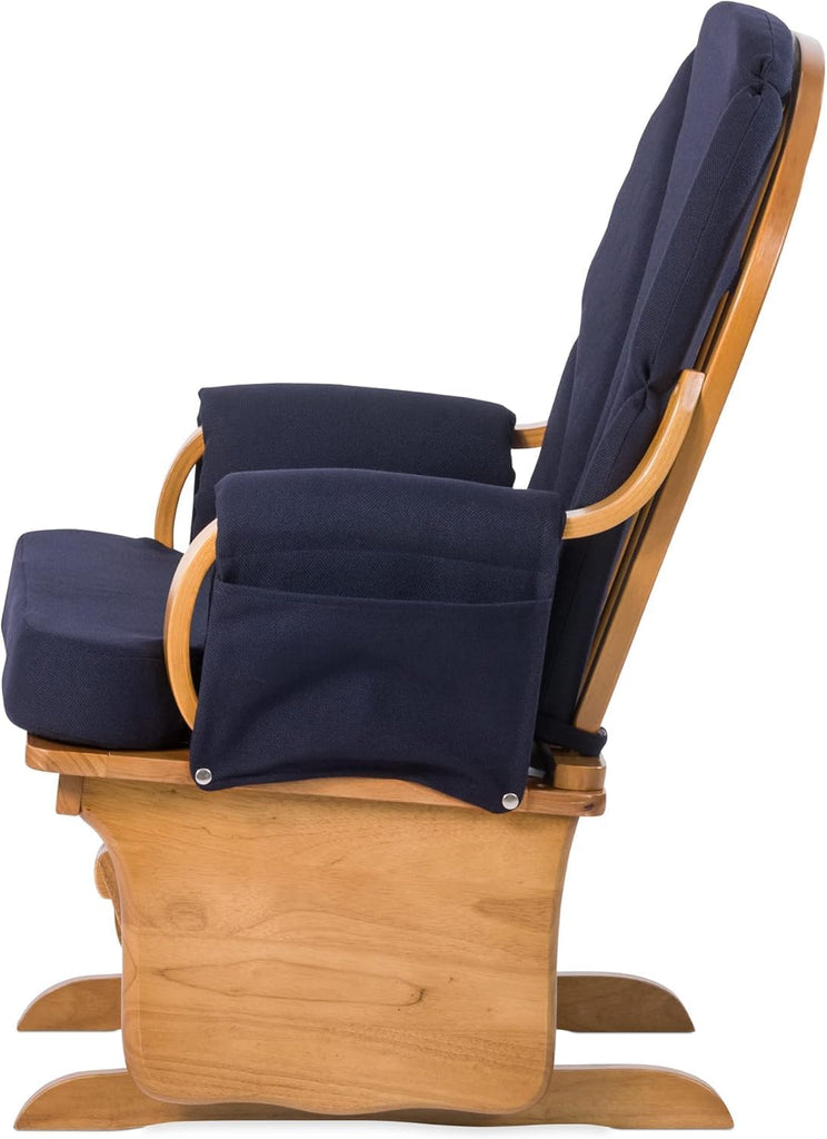 Wood Base Glider Rocker - Baby Feeding and Rocking Chair , Daycare Environment - Nursery Rocking Chairs with