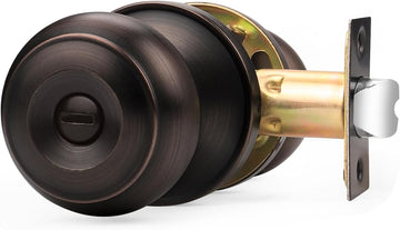 Privacy Door Knob Bed Bathroom Interior Door Handle Lock Oil Rubbed Bronze