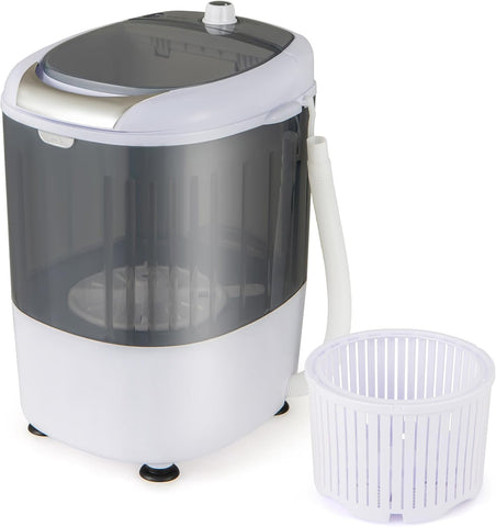 GX24977-PE, Mini Washer and Spinner Combo, 5.5lbs, Semi-automatic Compact Laundry Apartment Dorm RV Portable Washing