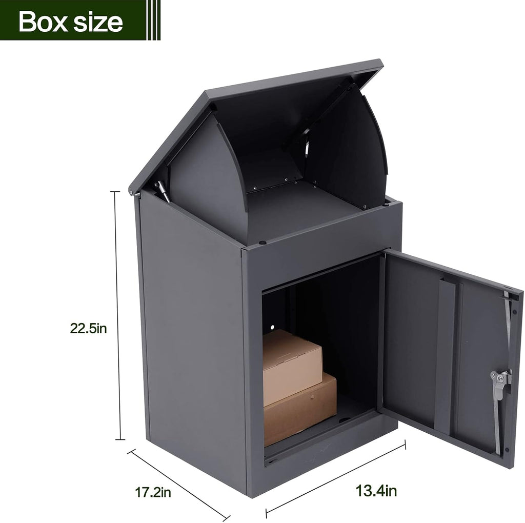 Galvanized Secure Package Delivery Box Porch