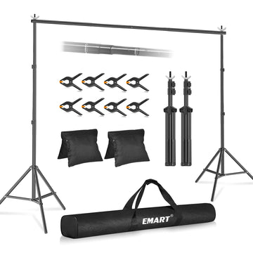 Backdrop Stand 10x8.5FT Adjustable Back Drop Stand for Party Events