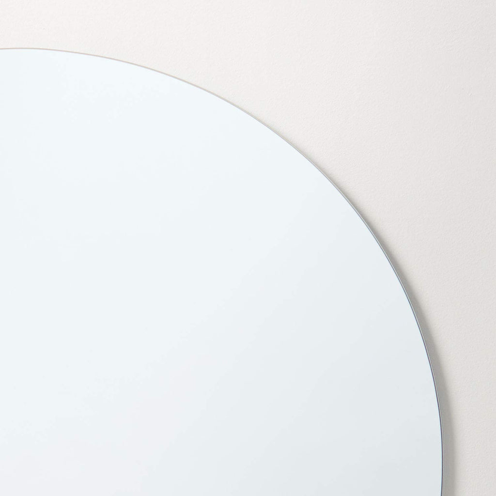 36" x 36" Frameless Round Mirror | Polished Edge