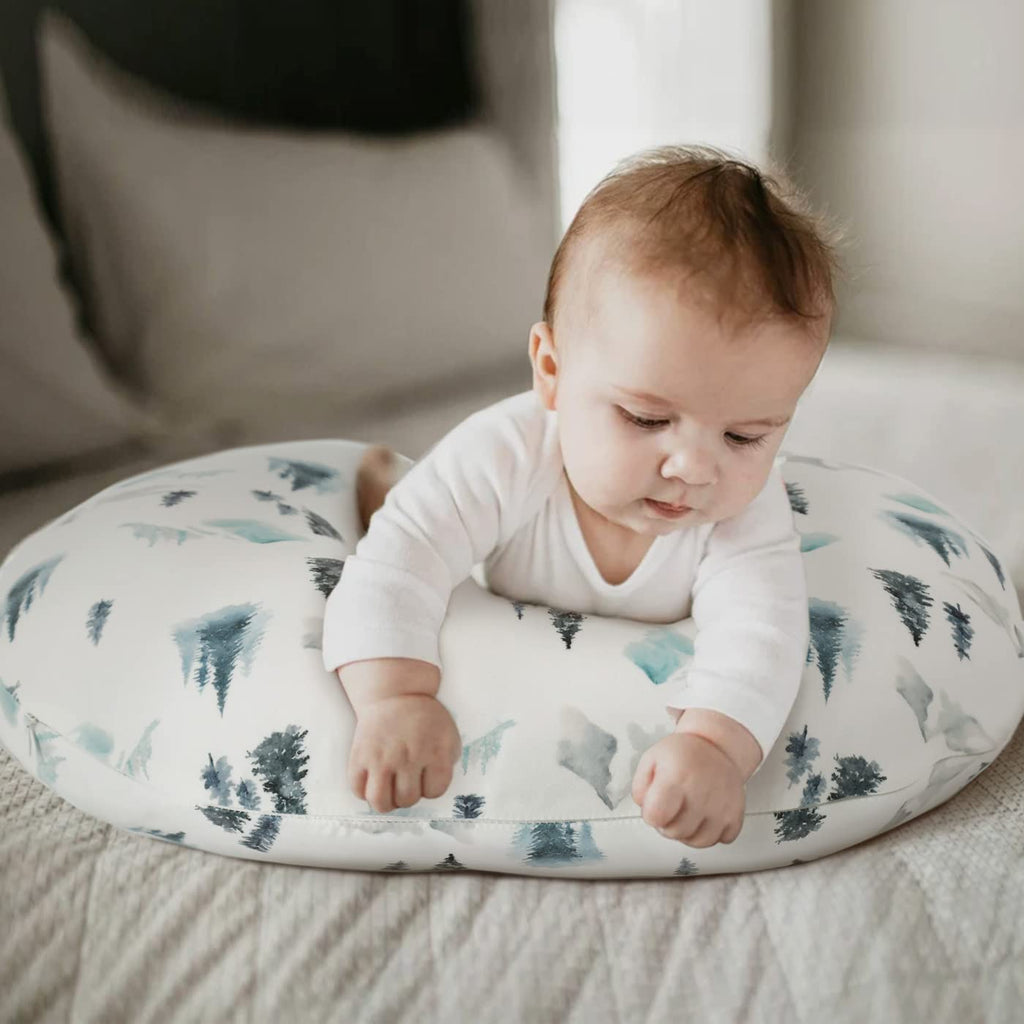 Nursing Pillow Cover Stretchy Minky Removable Nursing Covers for Breastfeeding Pillows, Ultra Soft Comfortable