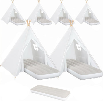 Teepee Tent for Kids Sleepover Party, Indoor Girls Slumber Party