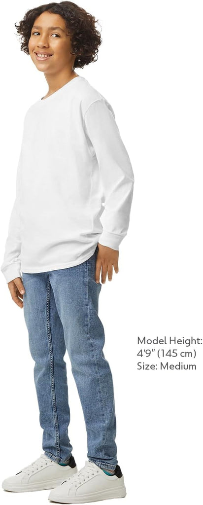 Youth Ultra Cotton Long Sleeve T-Shirt, Style G2400B, Pack