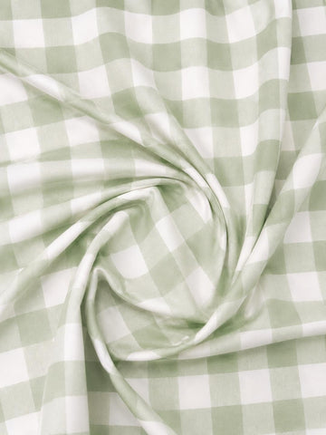 Designz 60" Wide Gingham Checkered Poplin Shirting Fabric by The Yard - Soft & Durable 90% Poplin 10% Cotton Blend