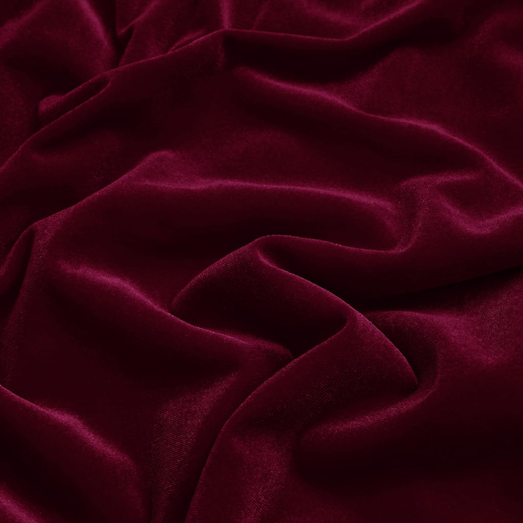 5 Yards Burgundy Velvet Fabric 63 Inch Wide