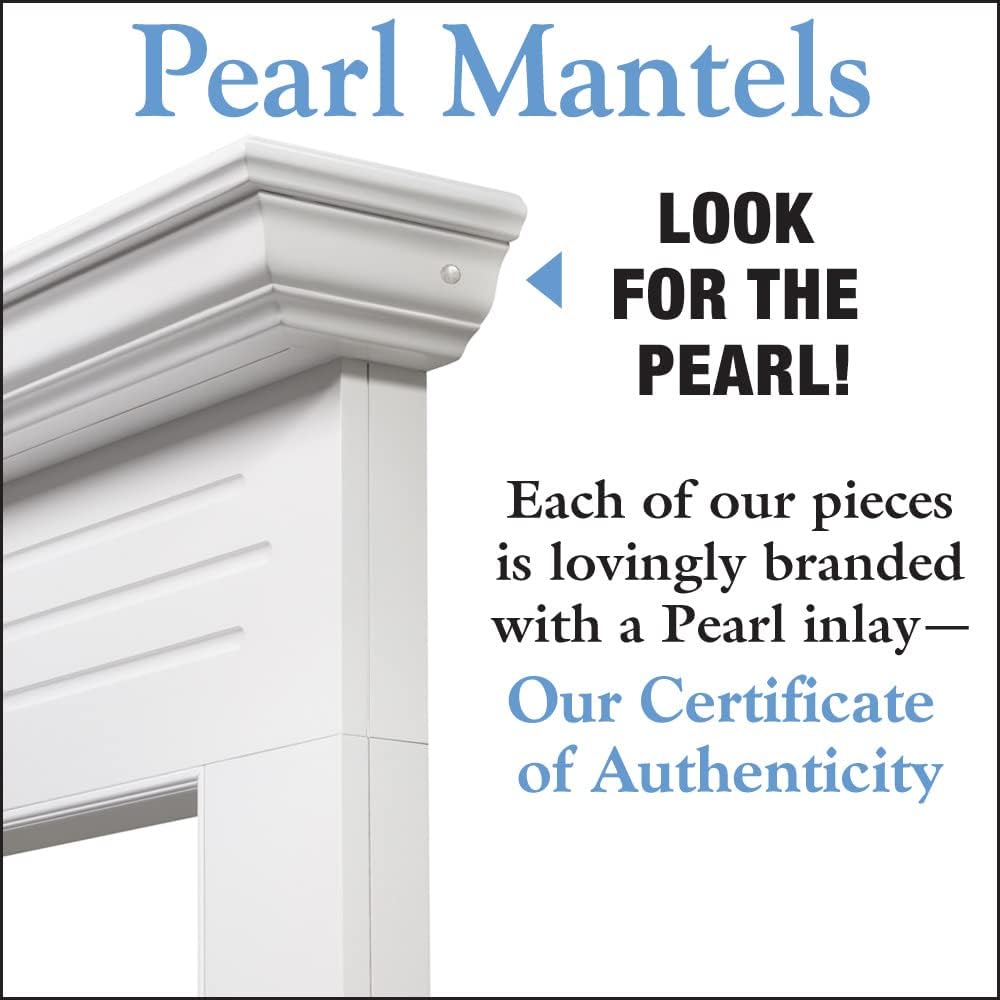 Furniture for Your Fireplace, Premium Grade A MDF Mantel Surround, Crisp White Paint, Interior Opening 48"