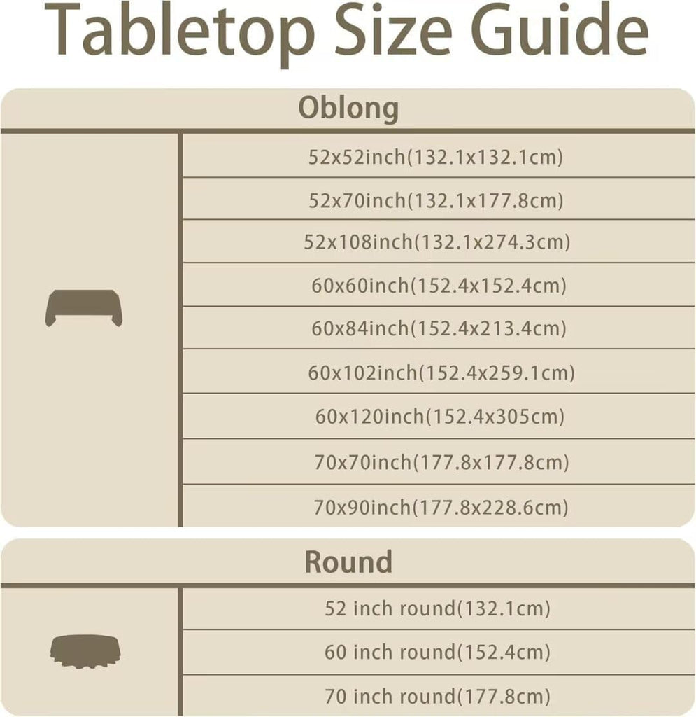 Natural Linen Textured Rectangle Tablecloth, Slubby Textured Lightweight Table Cloth 60 x 120 Inch, Water Resistant