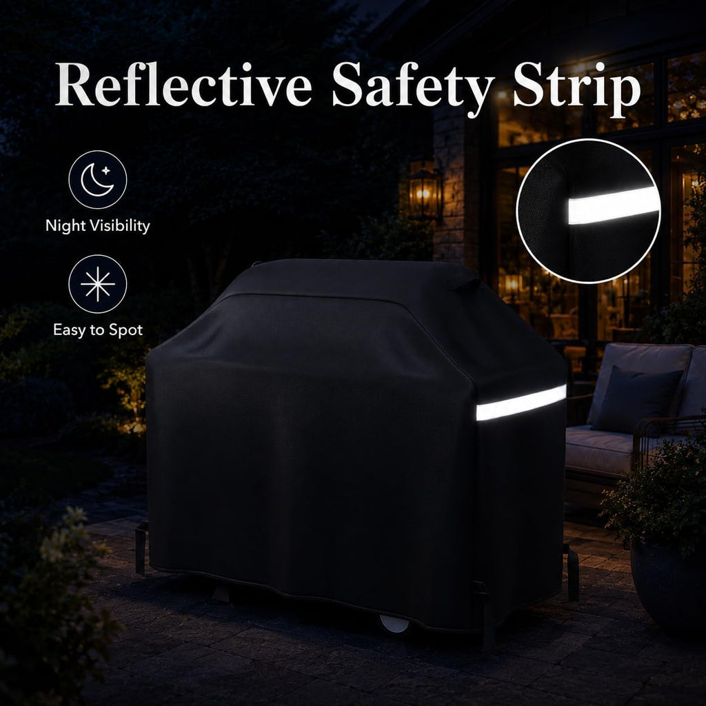 Waterproof Grill Cover 55 Inch for Outdoor Grill | Fits Weber, Char-Broil, Nexgrill, Monument, Dyna-Glo and More