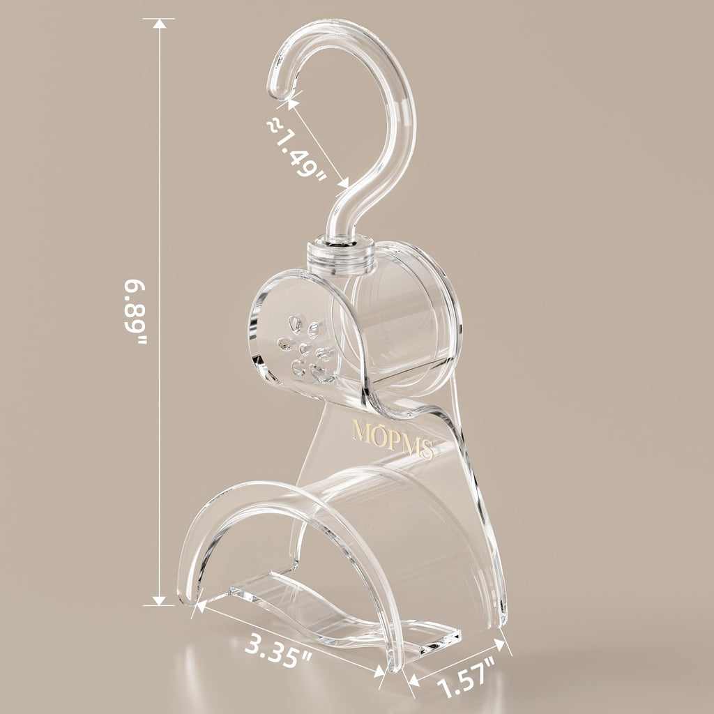 3 Pieces Clear Purse Hanger Closet, Durable Luxury Bag Hangers Hooks