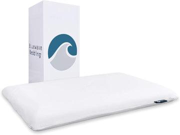 Bedding Ultra Slim Gel Memory Foam Pillow for Stomach and Back Sleepers - Thin, Flat Design for Cervical Neck