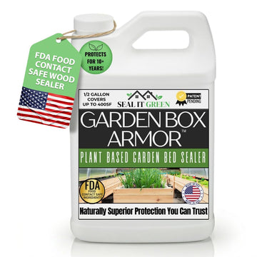 Box Sealer | FDA Food Contact Safe Plant-Based Wood Sealant for Raised Bed, Planter & Pet House. Protects All Wood