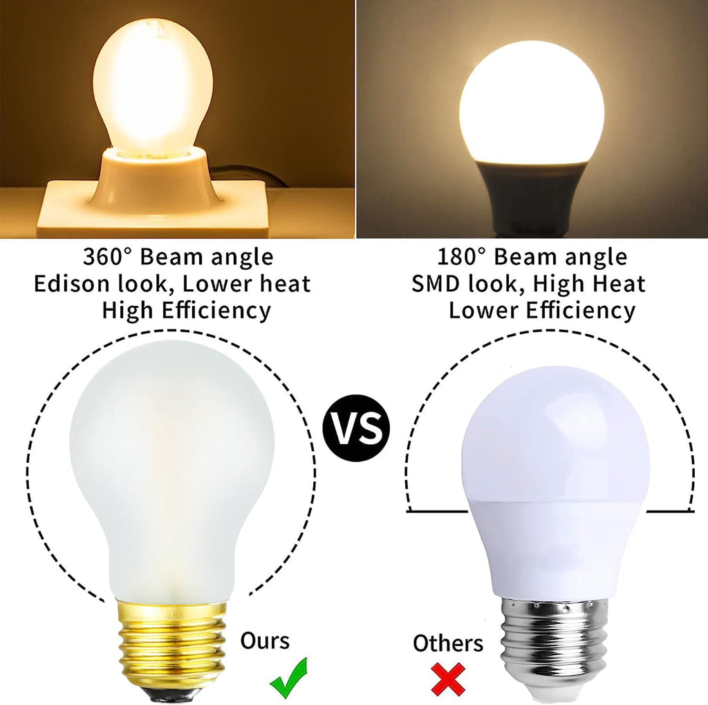 Frosted A15 Led Bulb 8W Equal 75 Watt E26 Light Bulb Soft White