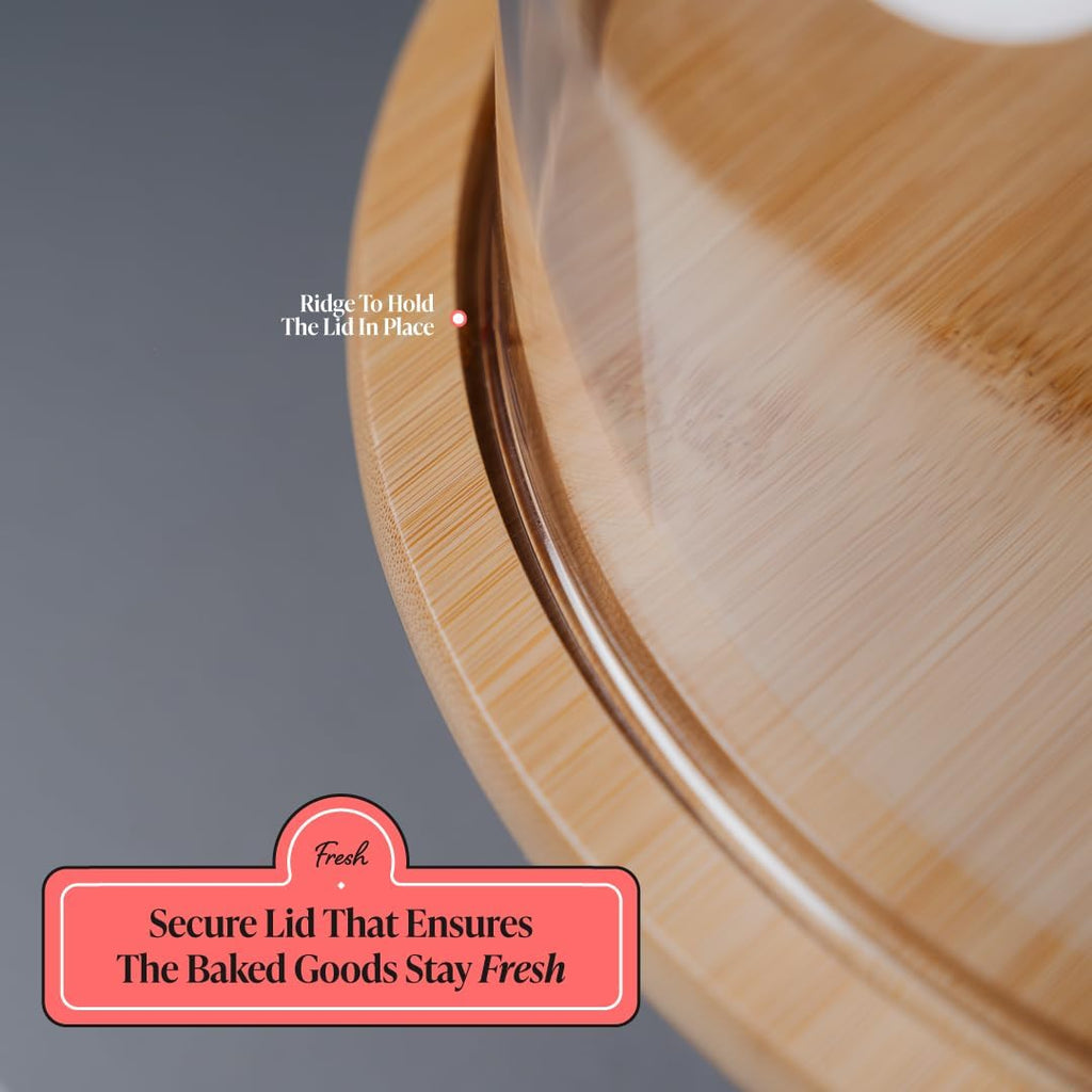 Cake Stands with Dome - Stylish Cake Stand with Dome - Stand With Lid- Cake Holder with Dome - Decorative Dome