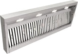 30 Inch Copper Island Mount Range Hood 610 CFM LED Lights Dishwasher-Safe Baffle Filters