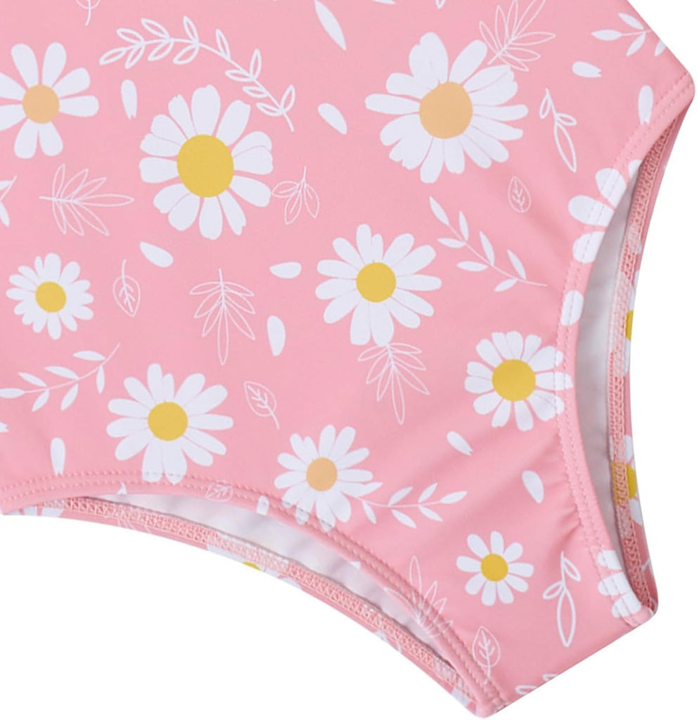 Little Girls Swimsuit Cute Kids Quick Dry Swimwear with Skirt