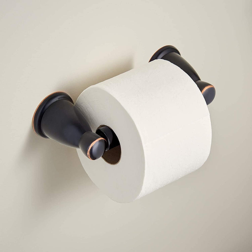 3-Piece Oil Rubbed Bronze Bathroom Set Towel Rack, Ring, Toilet Paper Holder| Kinla Bath Accessories