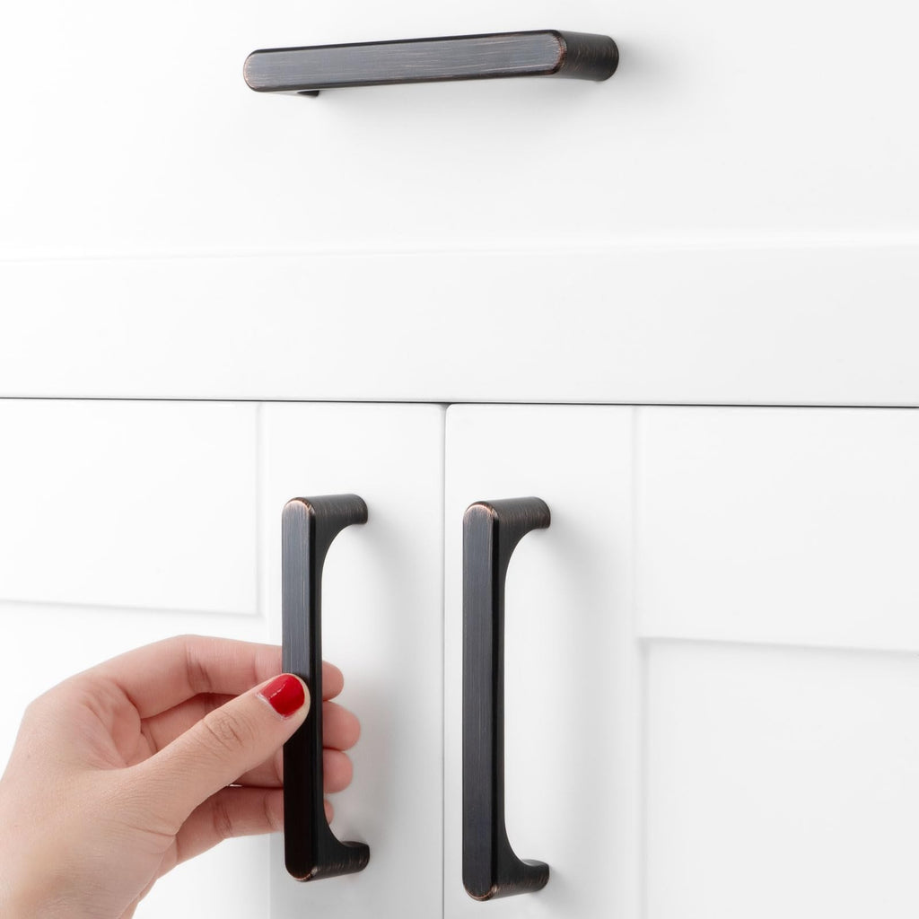 3-3/4 Inch Brushed Bronze Cabinet Pulls Kitchen Handle 10 Pack 3126
