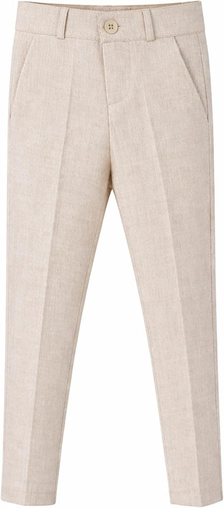 Boys Formal Suit 4 Piece Vest, Pants and Tie Dresswear Suit Set