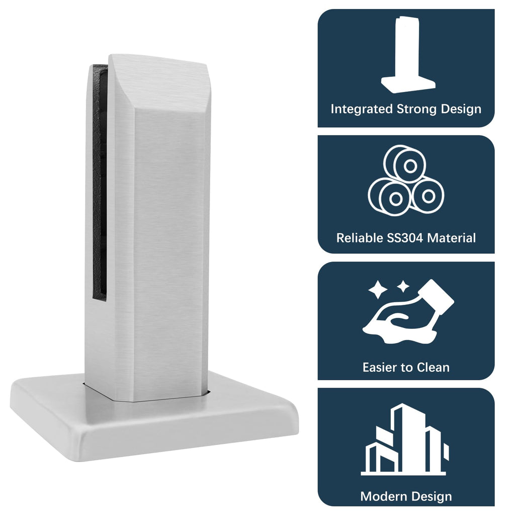 304 Stainless Steel Heavy-Duty Glass Railing Spigots