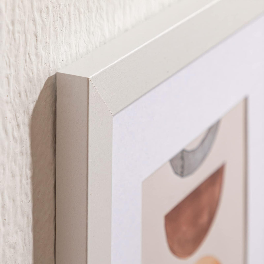 8x10 Picture Frames, Acrylic Cover, White, Set of 10