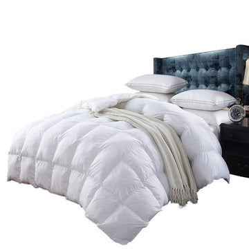 Hungarian GOOSE DOWN Comforter, Baffle Box, Egyptian Cotton Cover, Size - King