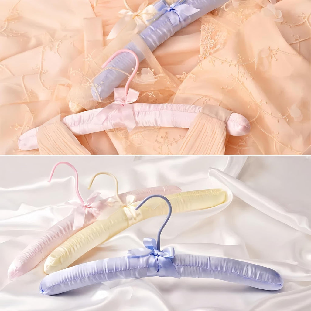 Satin Padded Hangers, Thicker Padded Hangers for Women Clothing, Cute Hanger
