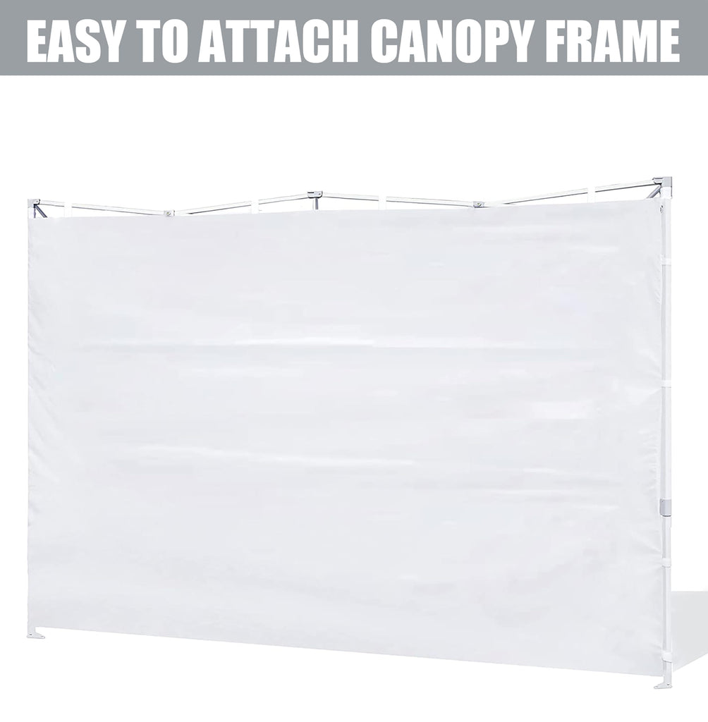 Door for 10x10 Canopy Frame Two Central Zipper Design for Easy Entry and Exit, 1 Pack Sunwall Only, Purple