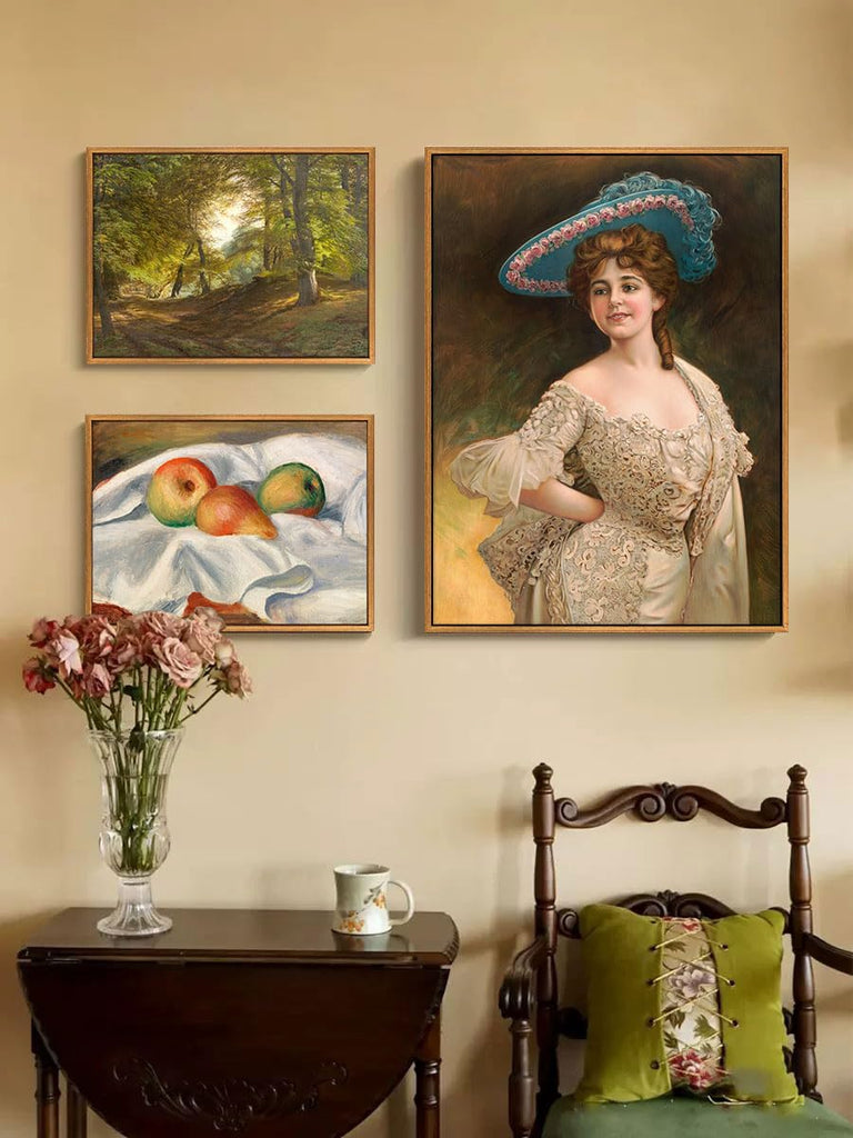 14x18 Vintage Gold Floating Frame for Canvas Paintings, 0.9" Deep