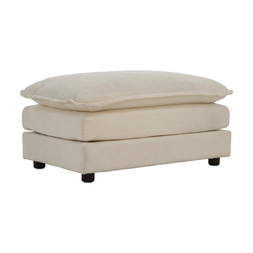 Chenille Upholstered Couches Ottoman for Modular Sectional Sofa, Light Coffee