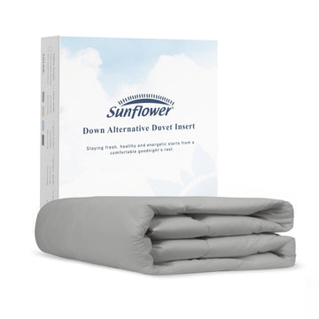 Oversized Queen Duvet Insert Cotton Cover Dorm Summer Silver Gray