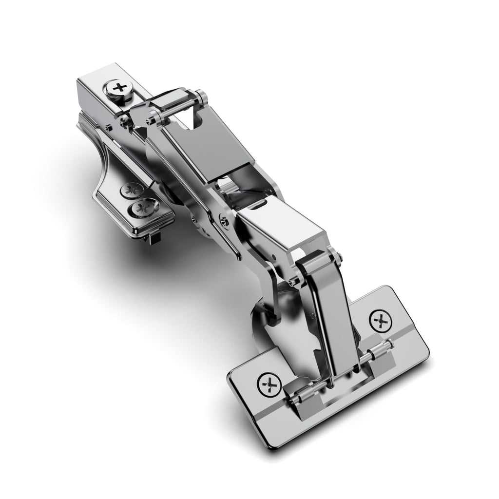 2 Pack Face Frame Full Overlay 175 Degree Lazy Susan Hinge, Clip ON Plate, Soft Close Multi-Pivot Concealed Hardware