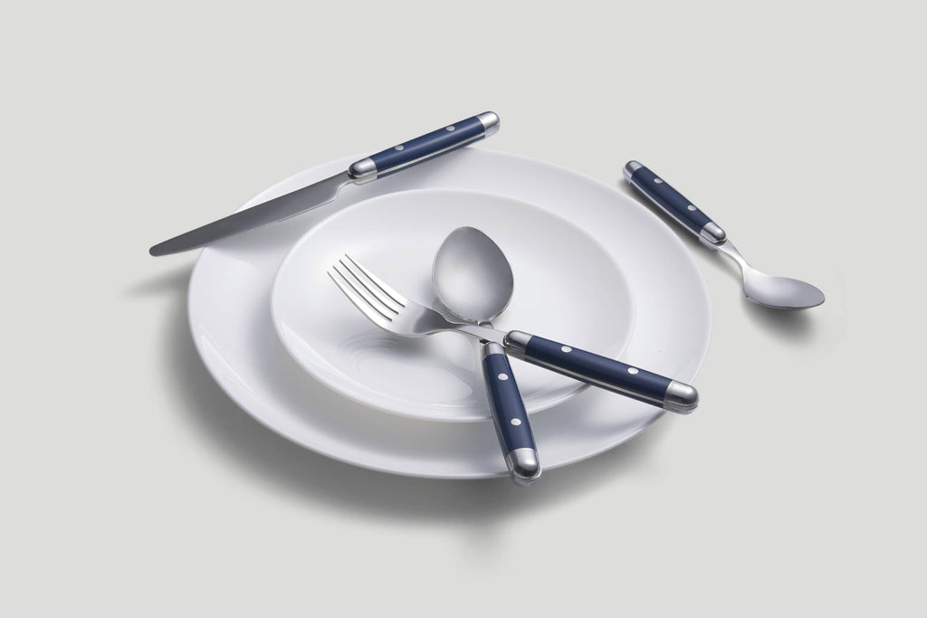 Jubilee Blue 16-Piece 18/0 Silverware Set for 4, Flatware