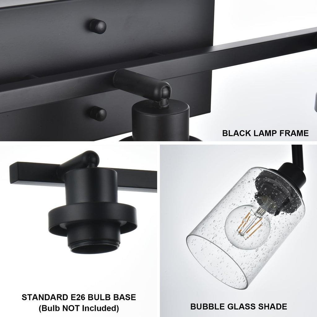 Black Track Lighting Kit Ceiling Mount Kitchen Track Lighting Fixtures, Bathroom Ceiling Tracking Vanity