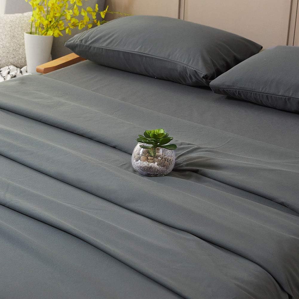 Bed Sheet Set Super Soft Microfiber 1800 Series Luxury Egyptian Sheets 16-Inch Deep Pocket Wrinkle and