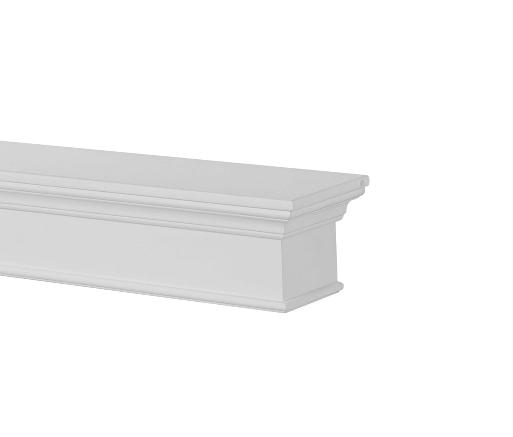 610-60 Henry Fireplace Mantel Shelf MDF, 60", White Paint