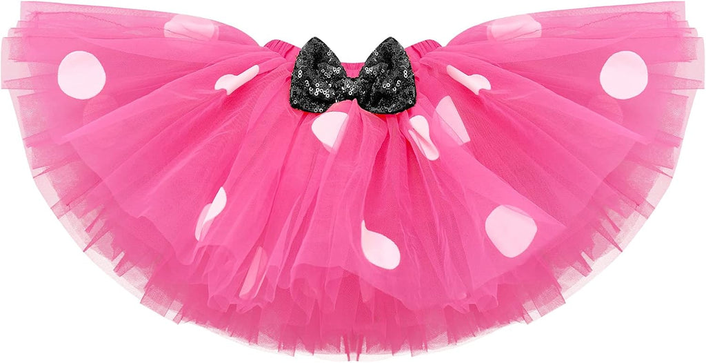 Baby Girls One 1st 2nd 3rd Birthday Outfit Polka Dots Romper Tutu Dress Headband Princess Skirt Set Photo Shoot